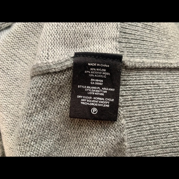 Theory Two Tone Grey Sweater - Picture 3 of 5